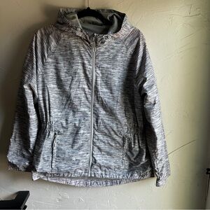 New Balance Women’s Rain Coat with Cinch-able Hood Grey Sz‎ XL